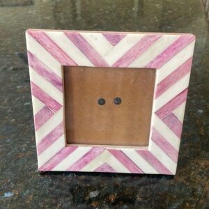 Picture Frame holds 3 1/2 x 3 1/2 picture